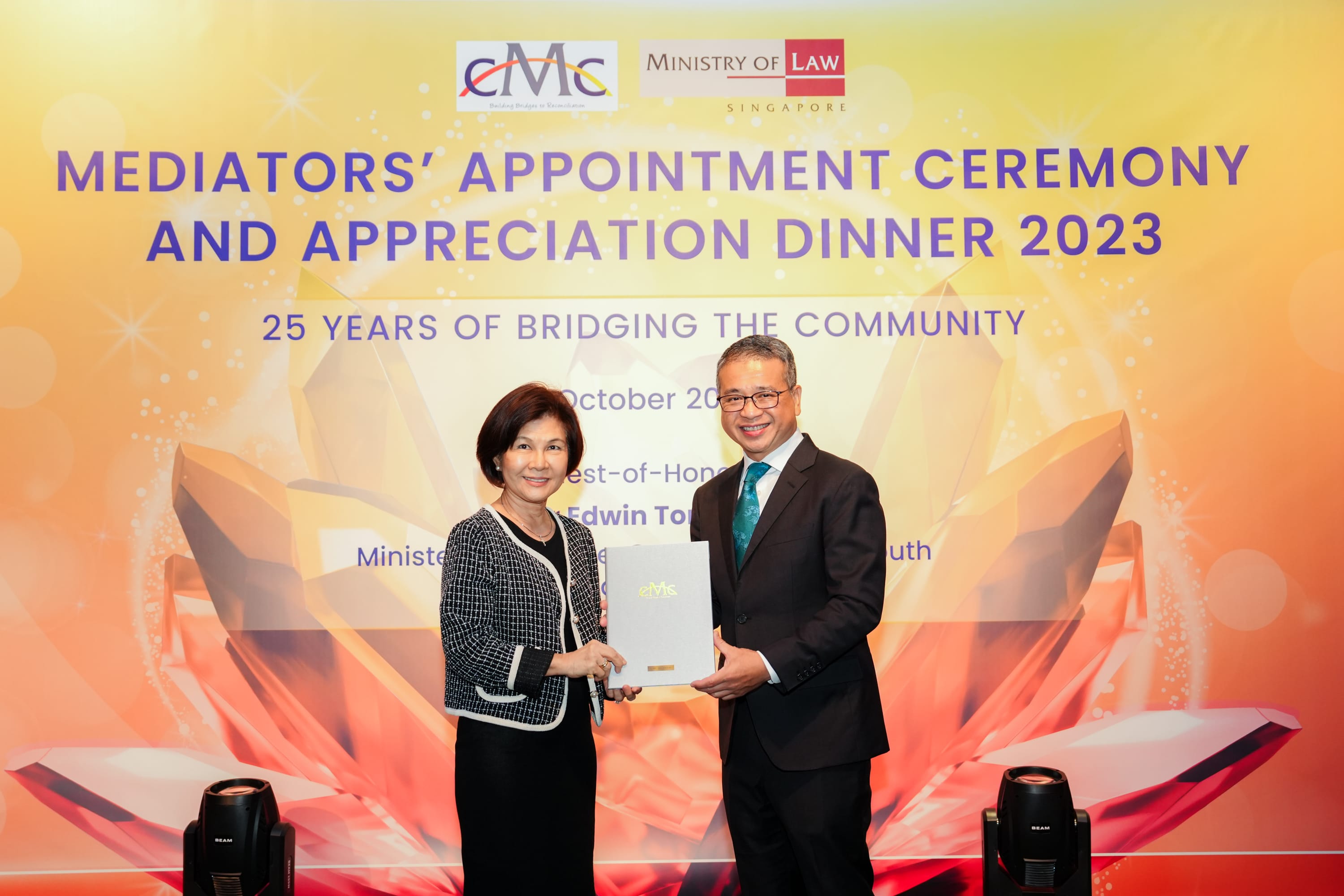 reappointment Image 5 award with Min Edwin